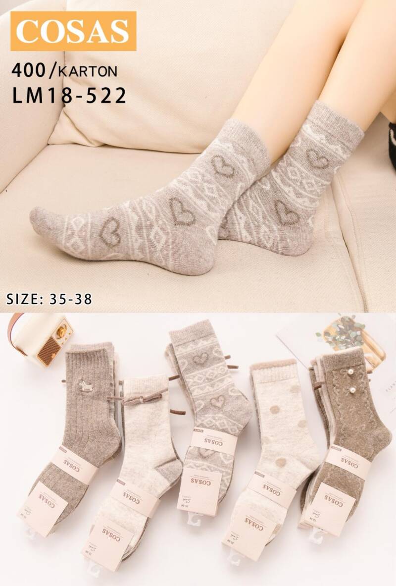 Skarpety damskie Roz 35-38, Mix kolor Paczka 40 szt